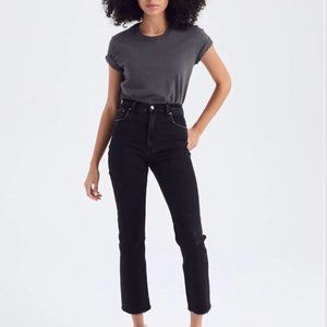 Abercrombie & Fitch Ultra High-Rise Ankle Straight Jeans